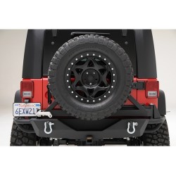 Rear Steel Bumper Smittybilt SRC tire carrier - Jeep Wrangler JK