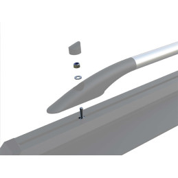 KOY BAR INSTALLATION KIT FOR BLINDS - TESSERA ROLL+ AND SE