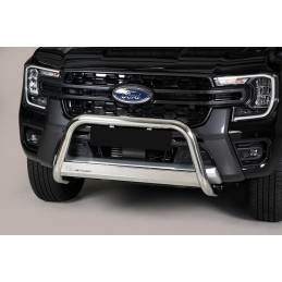 STAINLESS STEEL FRONT BUMPER Ø63MM WITH CROSSBAR ( SILVER)