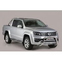 CENTRAL STAINLESS STEEL BUMPER Ø76MM WITHOUT CROSSBAR. CE APPROVED (HIGH-LINE; COMPATIBLE WITH 2.0 AND 3.0 V6 ENGINES)