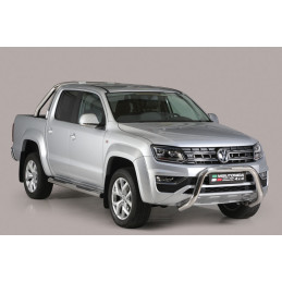 CENTRAL STAINLESS STEEL BUMPER Ø76MM WITHOUT CROSSBAR. CE APPROVED (HIGH-LINE; COMPATIBLE WITH 2.0 AND 3.0 V6 ENGINES)