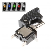 Interruptor com led design Carbono