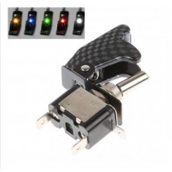 Interruptor com led design Carbono