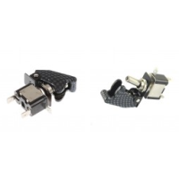Interruptor com led design Carbono