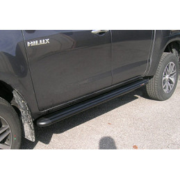 ALUMINUM SIDE STEPS. S50 BLACK TYPE (DOUBLE CAB)