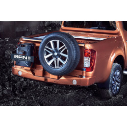 REAR BUMPER WITH DOUBLE WHEEL AND JERRY CAN HOLDER