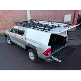 REINFORCED ROOF RACK FOR HARDTOP+CABIN, WITH DEFLECTOR AND ROLLER (ALPHA CMX) - FOURWHEELER
