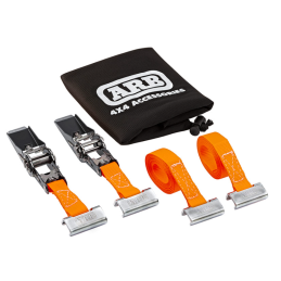 2 TIE-DOWN STRAPS WITH RATCHET TENSIONER 3M X 25MM