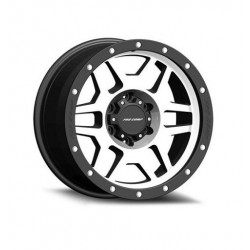 Alloy Wheel 9x17" 5x127 ET -6 - ProComp Model 3541 Satin Silver & Black - Jeep Wrangler JK