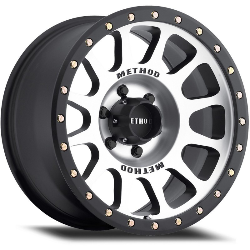 Alloy Wheel 8.5x17" 5x127 ET 0 NV 305 Machined Matte Black Lip Method - Jeep Wrangler JK Alloy Wheel 8.5x17" 5x127 ET 0 NV 305 Machined Matte Black Lip Method - Jeep Wrangler JK