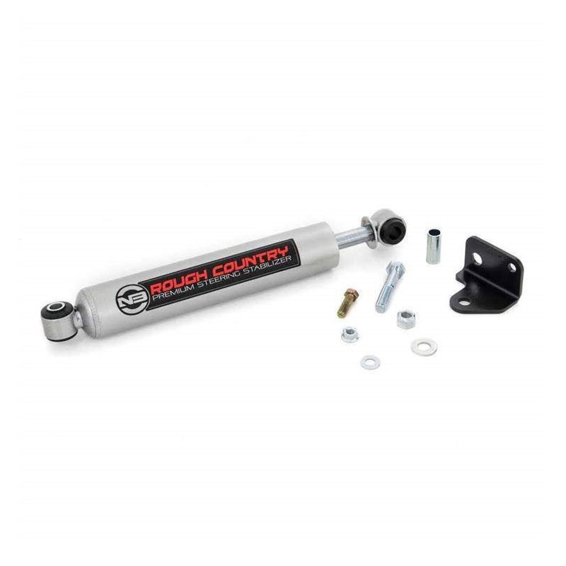 Steering Stabilizer Rough Country Relocation Bracket JK Steering Stabilizer Rough Country Relocation Bracket JK