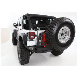 Rear Steel Bumper Smittybilt ATLAS tire carrier - Jeep Wrangler JK