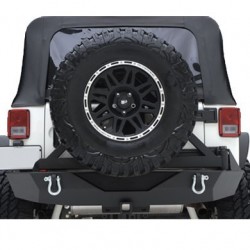 Rear Steel Bumper Smittybilt XRC tire carrier - Jeep Wrangler JK