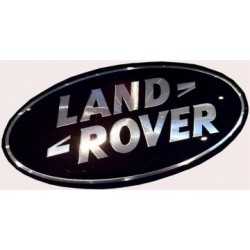 Land Rover Badge - Black & Silver