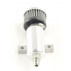 XR Series 1.5" Vent Catch can w/ rollover valve Flat Mount